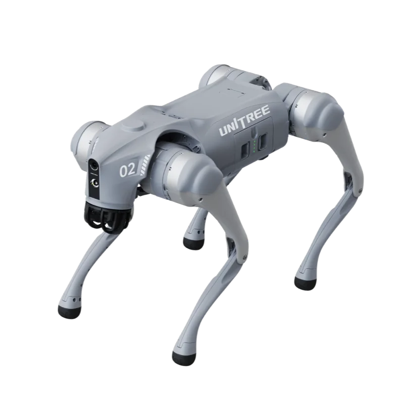Gray Unitree Go2 quadruped
