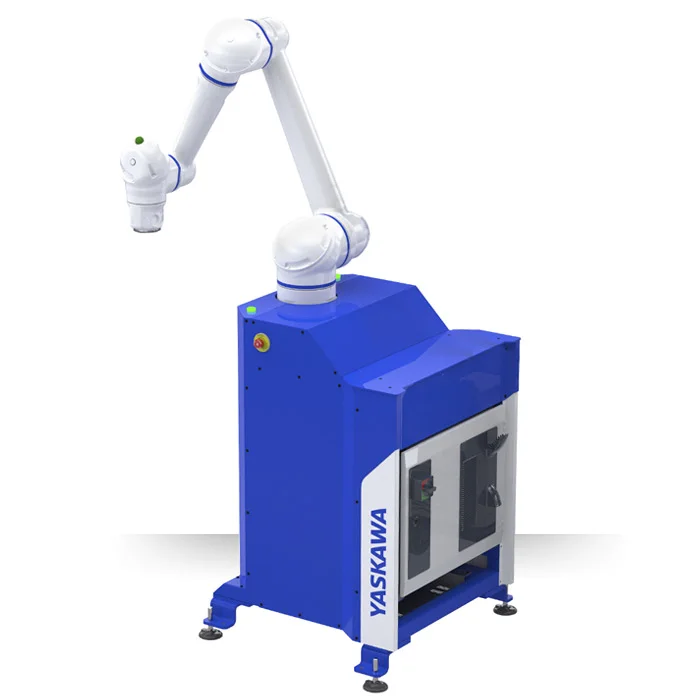 Yaskawa HC-series arm shown on an example workstation